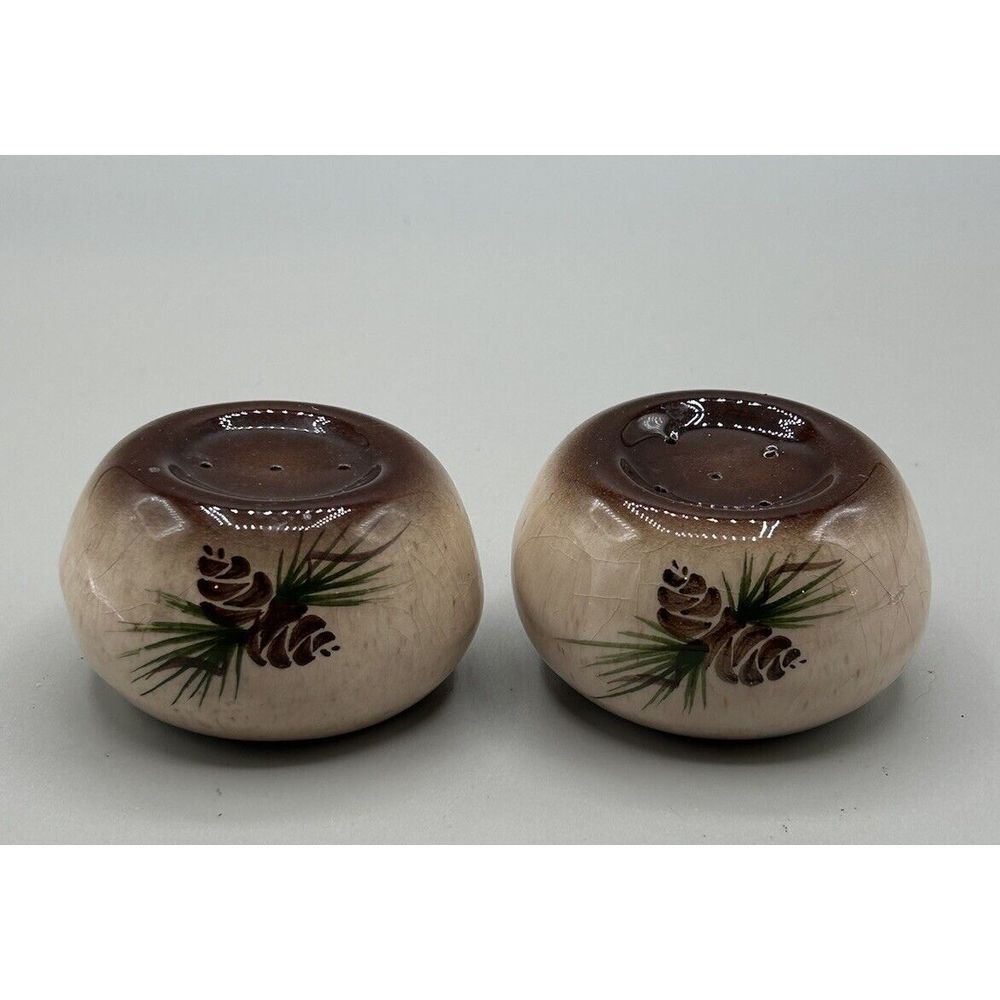 Rocky Mountain‎ Pottery, Pine Cone Salt & Pepper Shakers (Romco) 1970